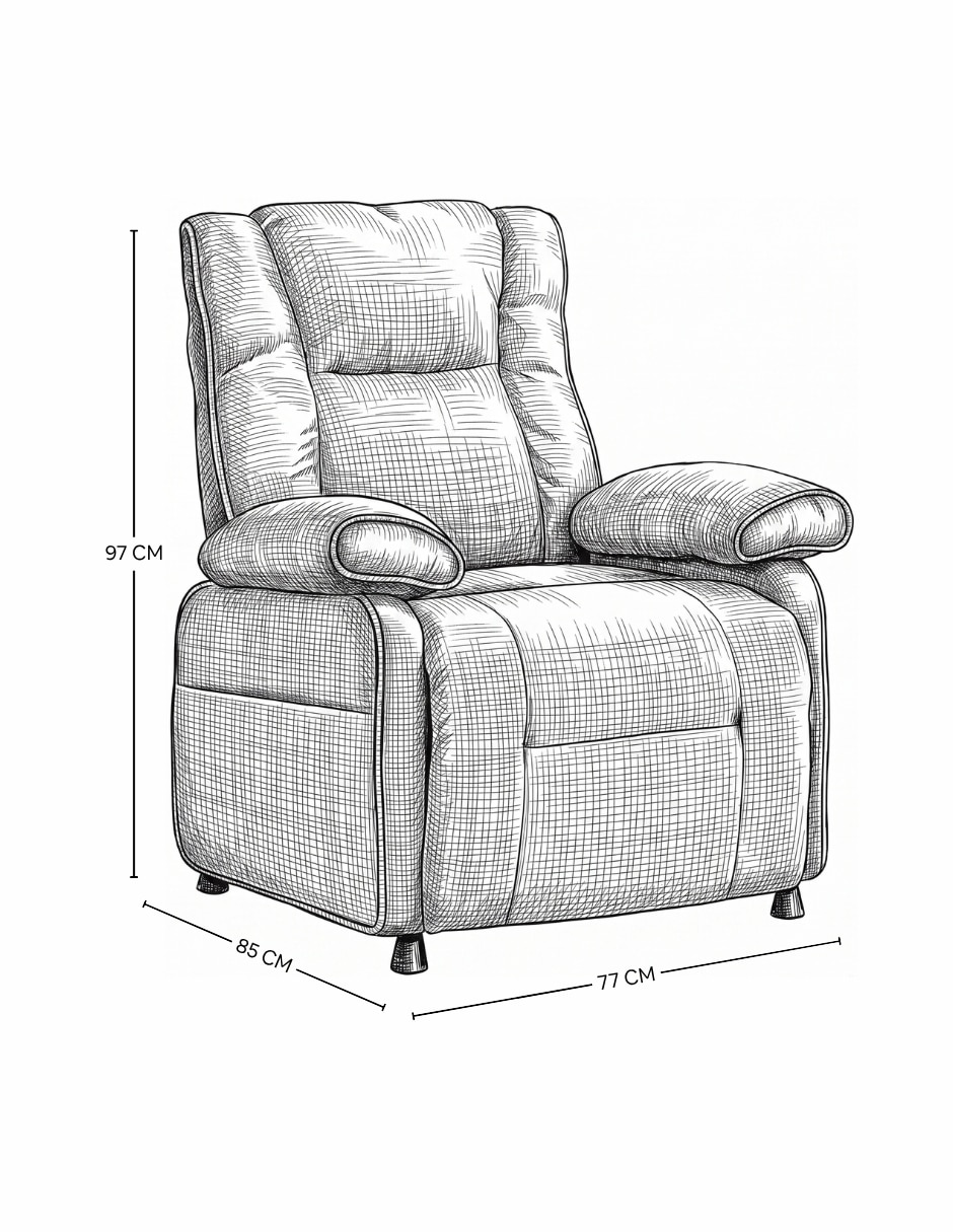 Reclinable Elio de poliéster 9