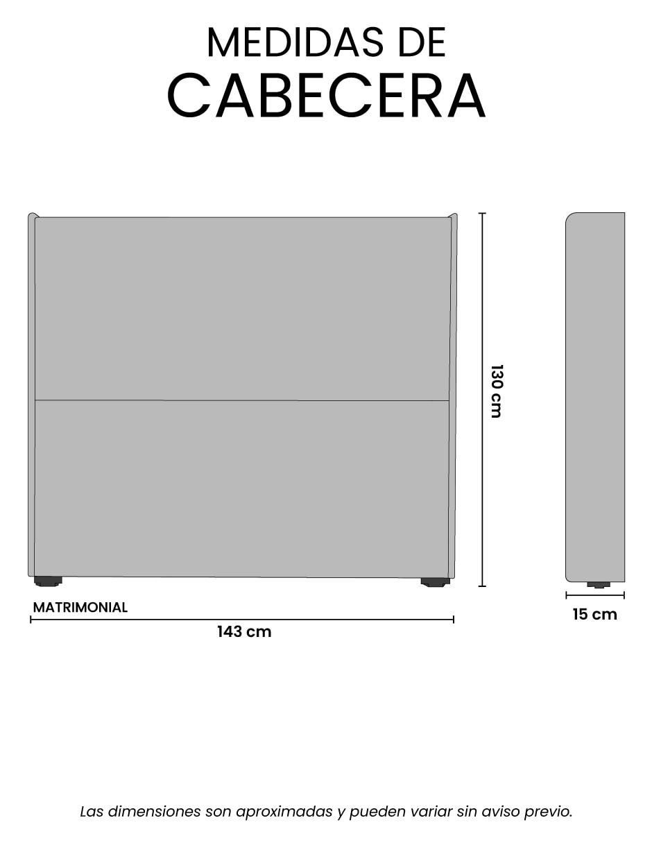 Cabecera de madera y tela 6