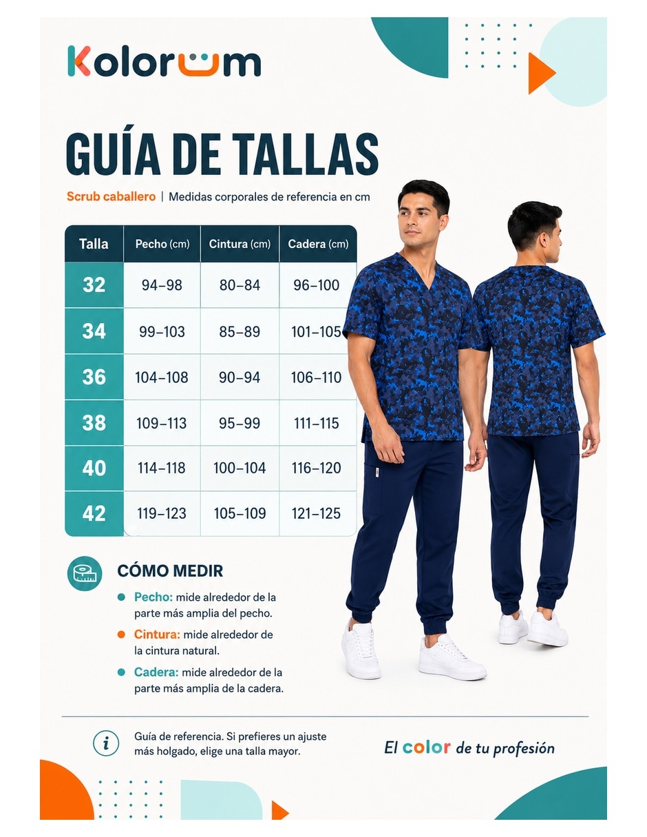 Pijama quirúrgica kolorum para hombre