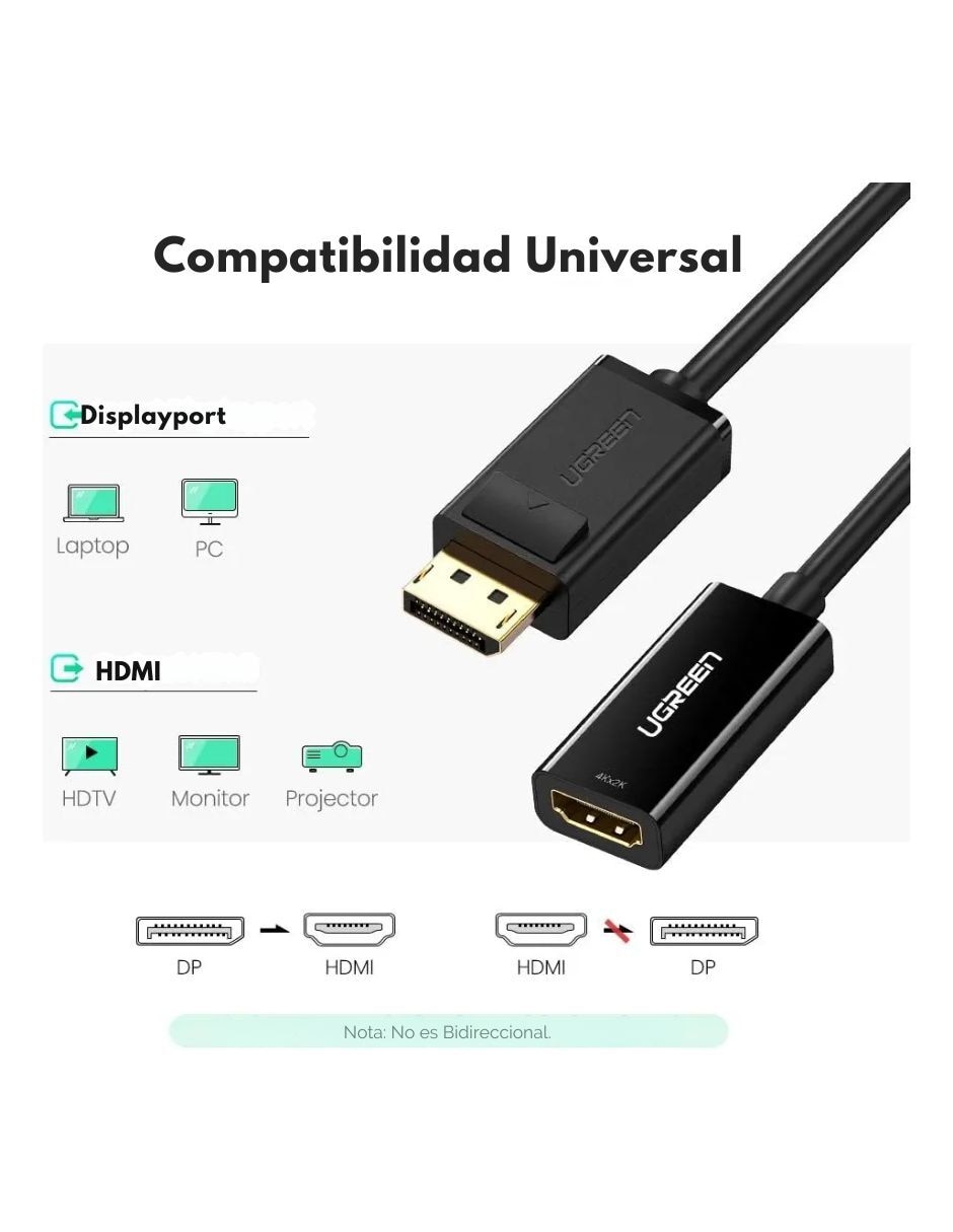 Cable hdmi displayport a tipo hdmi de 90 cm 5
