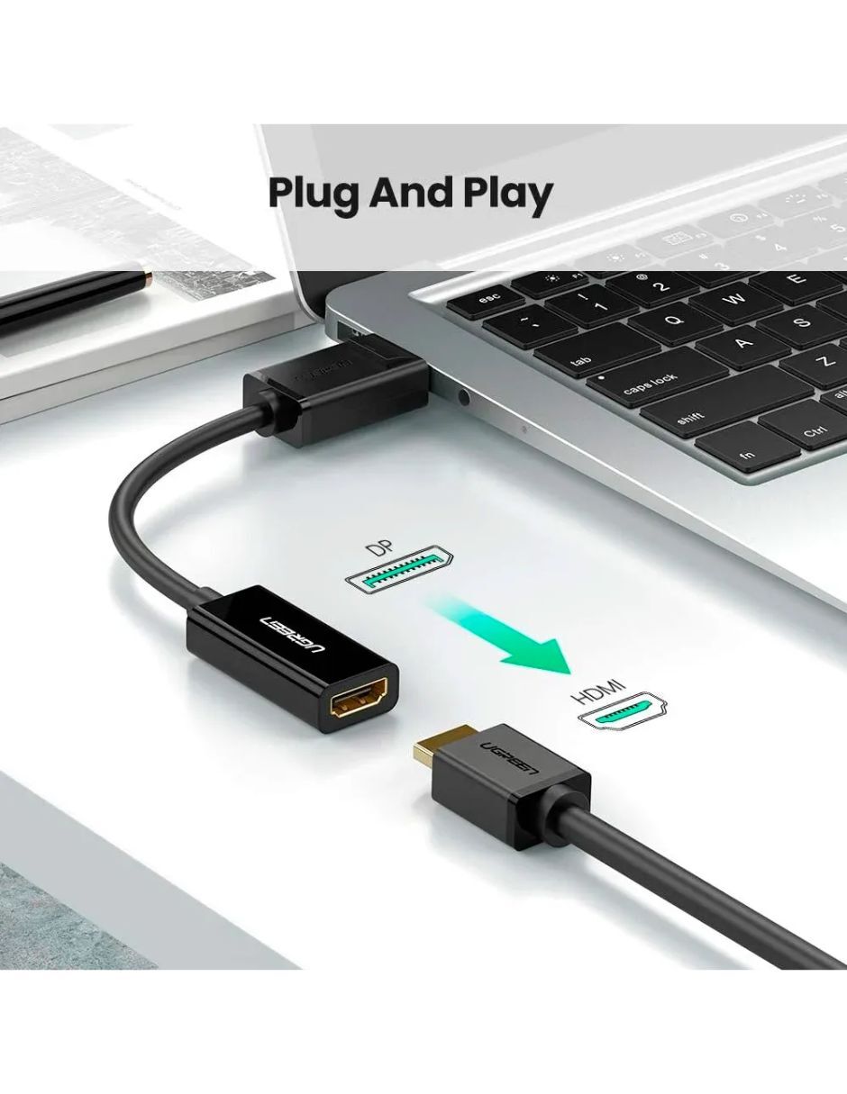 Cable hdmi displayport a tipo hdmi de 90 cm 7