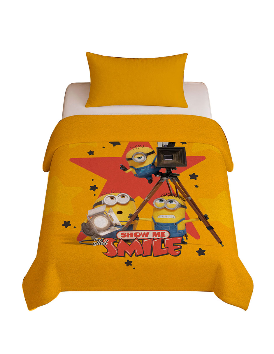 Cobertor minions serenity show estampado infantil 5