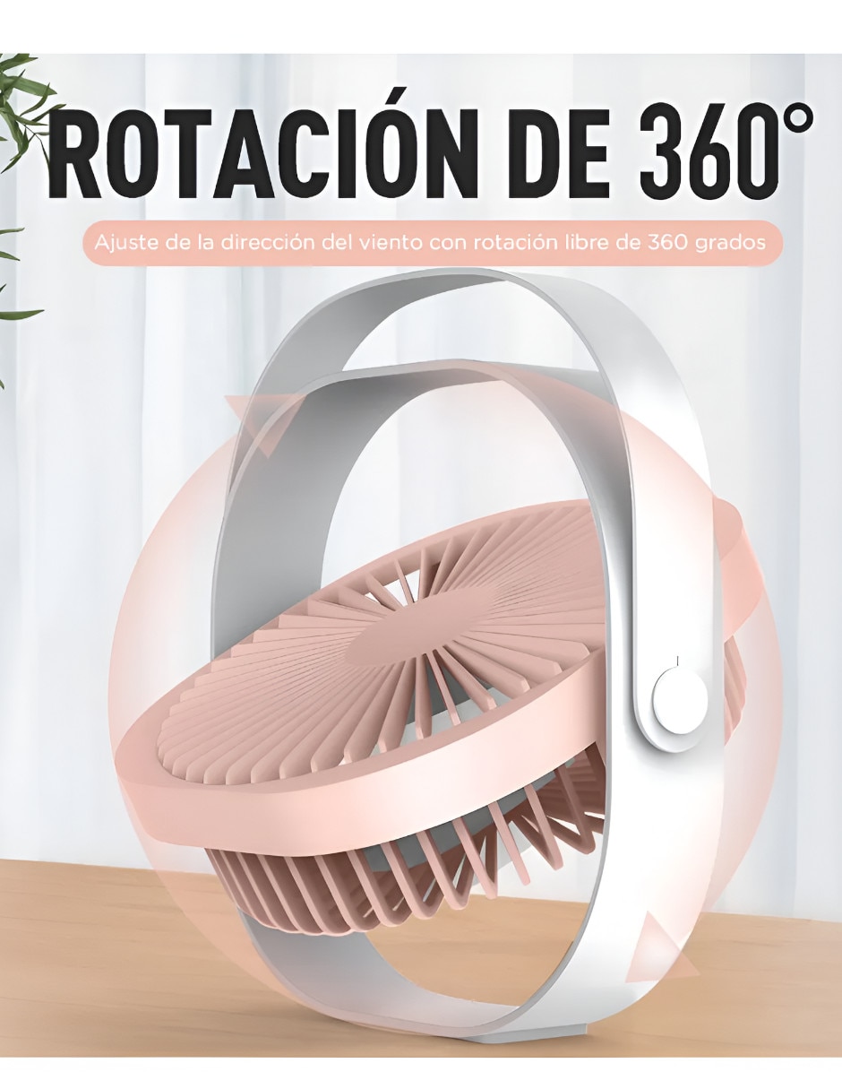 Ventilador de escritorio 3 velocidades 4