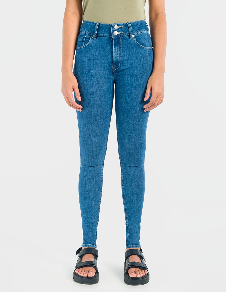 Jeans regular skinny cintura alta oggi jeans skinny cintura alta para mujer