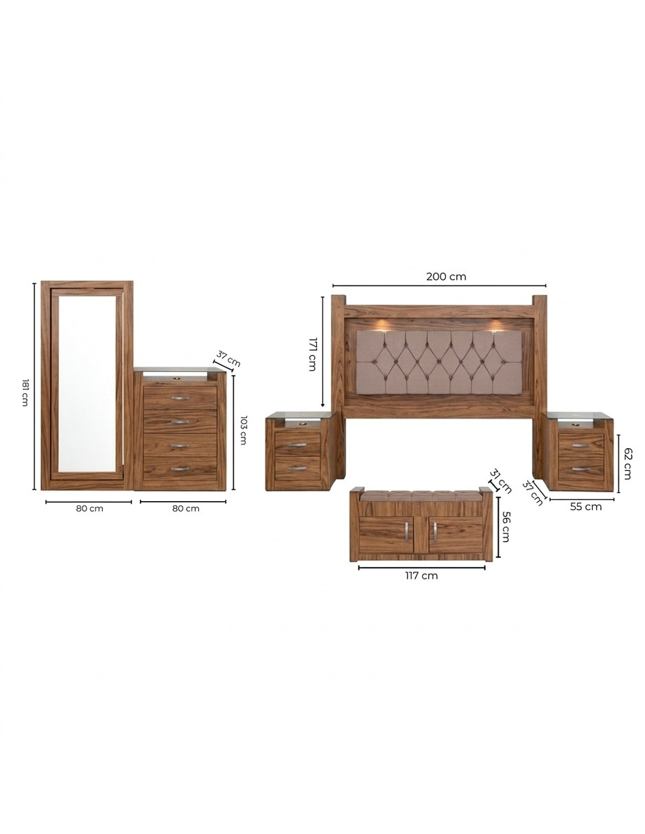 Set recámara de madera 16