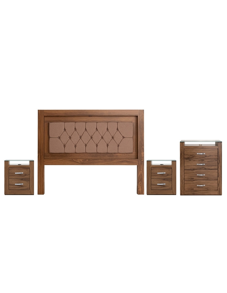 Set Recámara Bordeaux de Madera Set Recámara Bordeaux de Madera