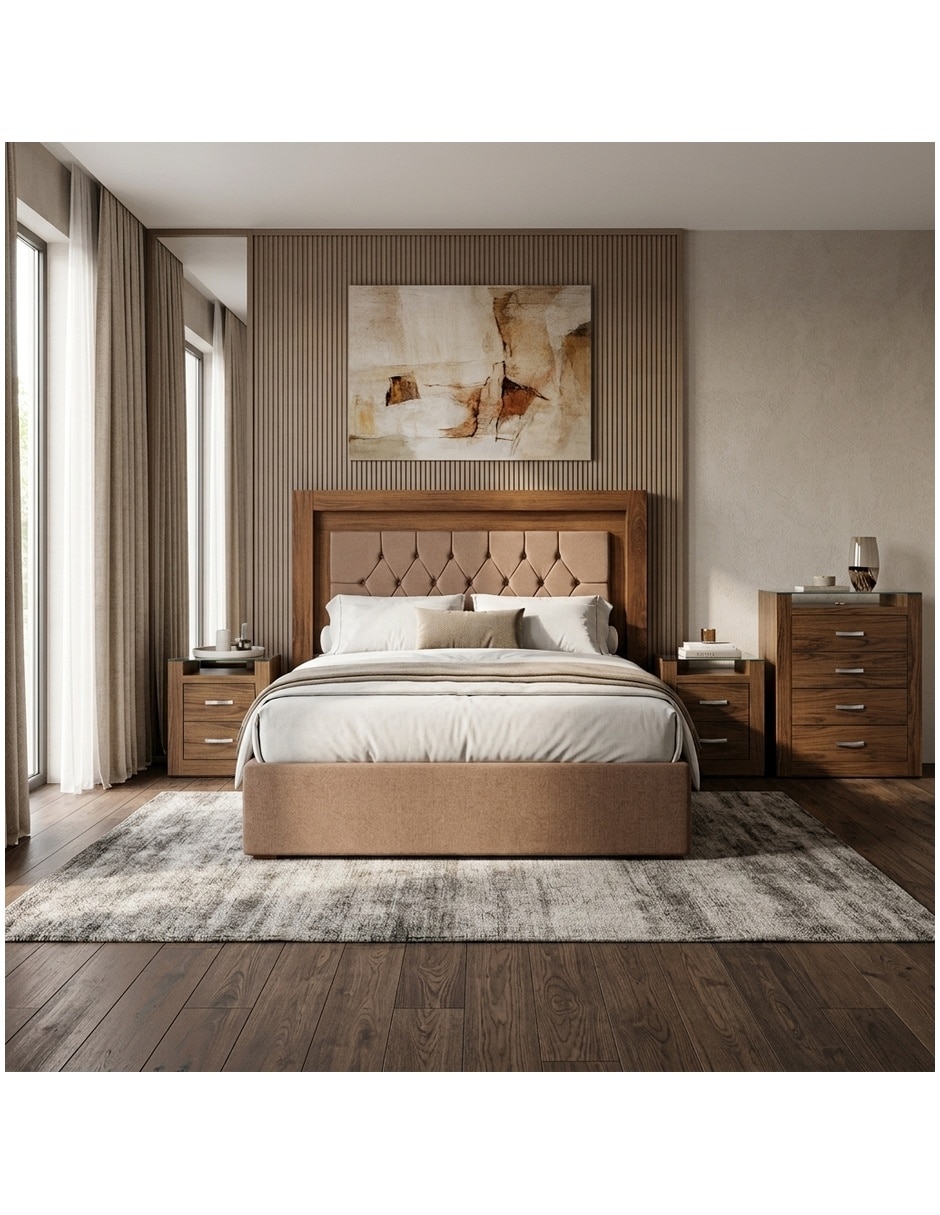Set Recámara Bordeaux de Madera 7
