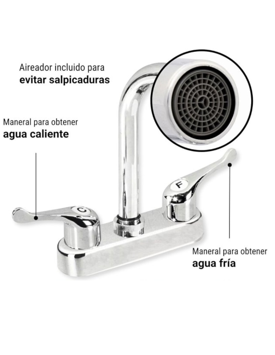 Llave mezcladora para baño 2