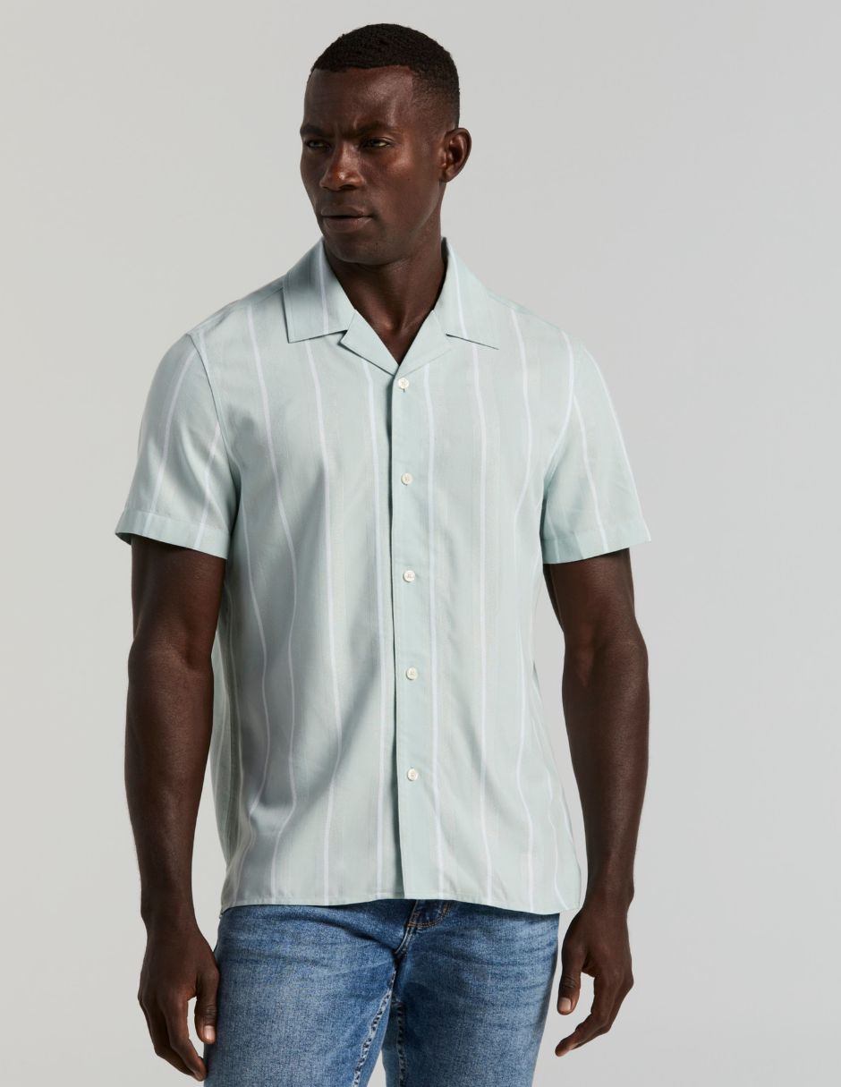 Camisa casual manga corta para hombre