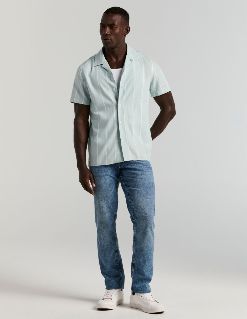 Camisa casual manga corta para hombre 4