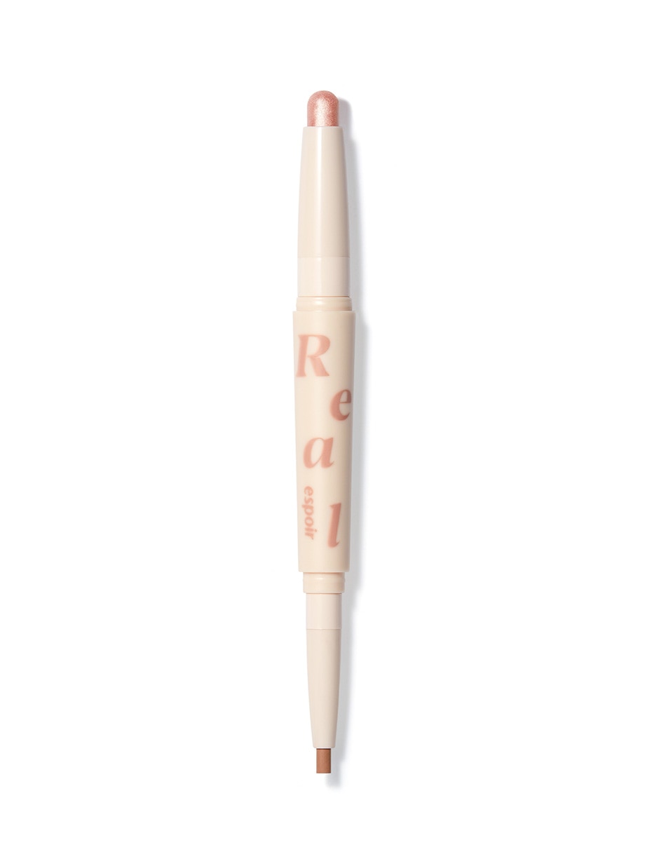 Lápiz para ojos glitter real eye dual stick