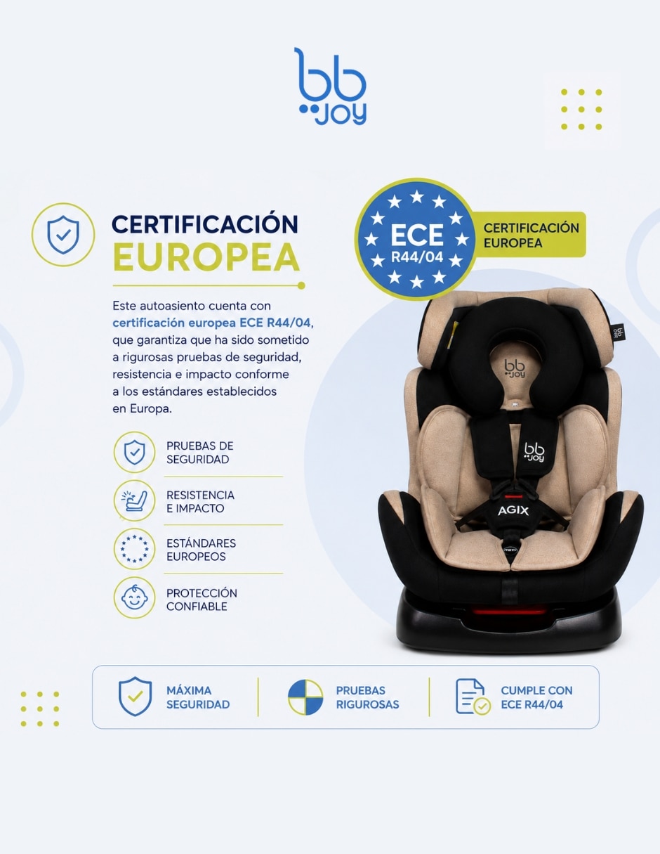 Autoasiento compatible con Anclaje ISOFIX Agix 2