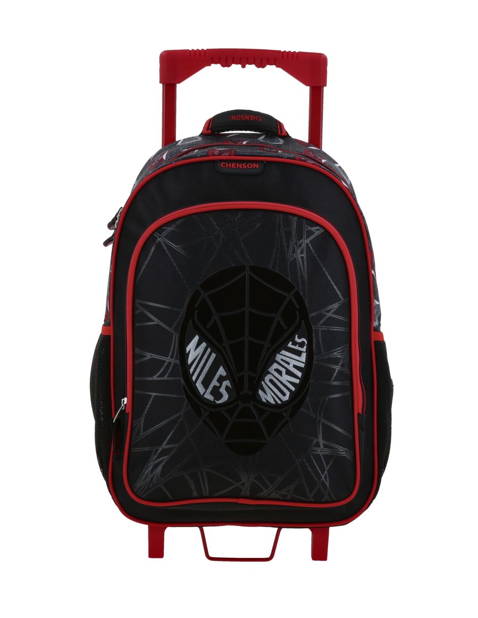Mochila con ruedas escolar miles morales mneg para niño