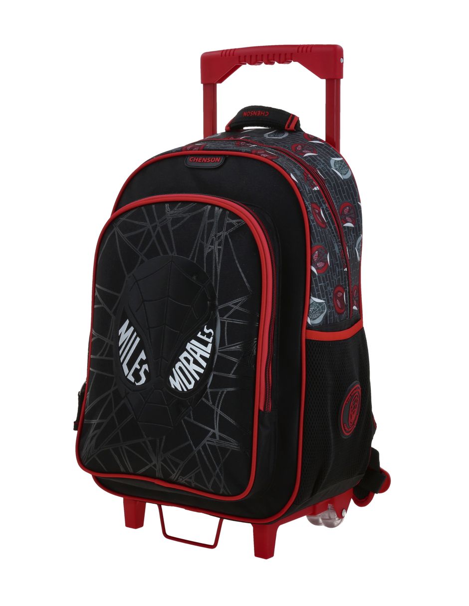 Mochila con ruedas escolar miles morales mneg para niño 11