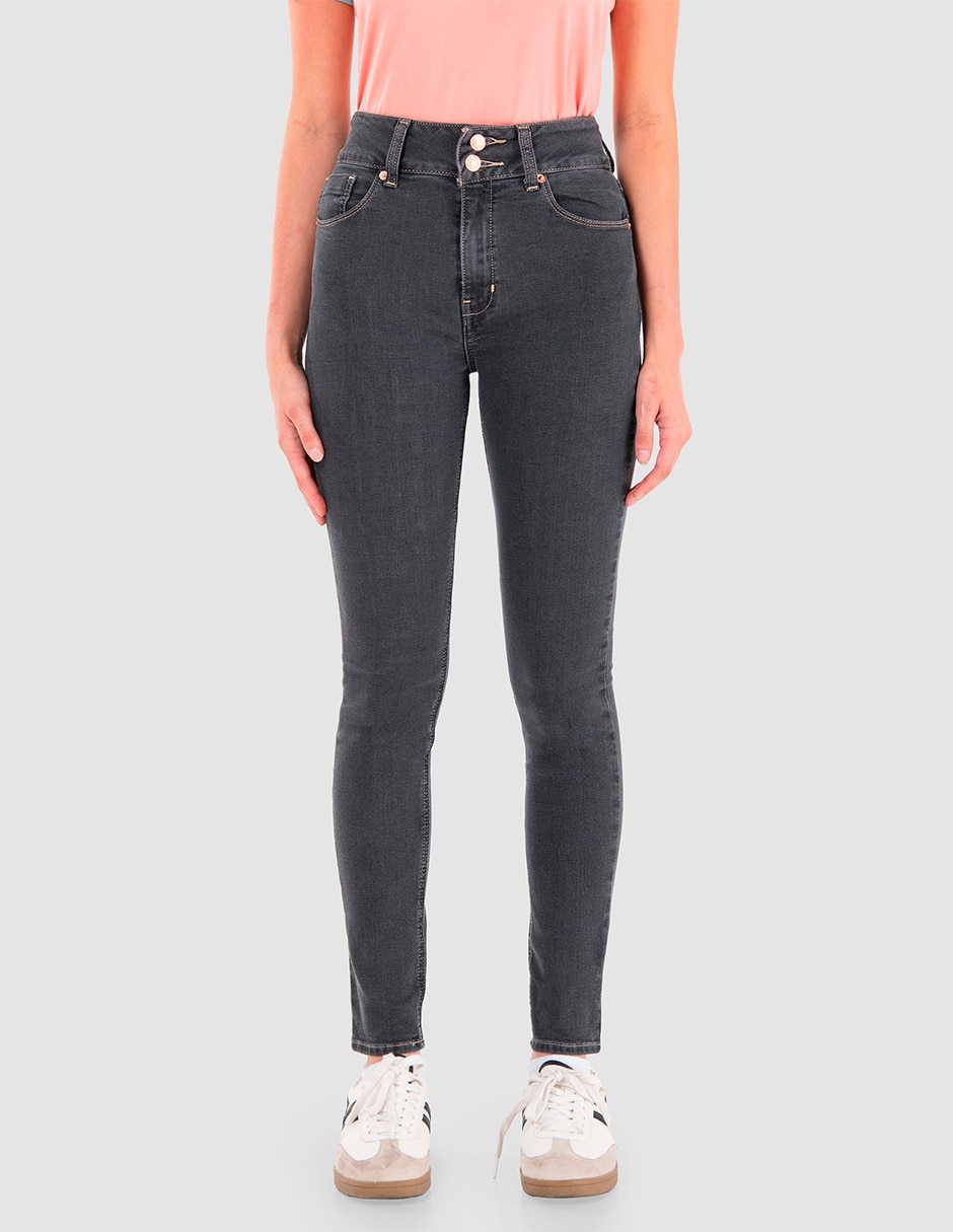 Jeans regular skinny cintura alta katia cintura alta para mujer