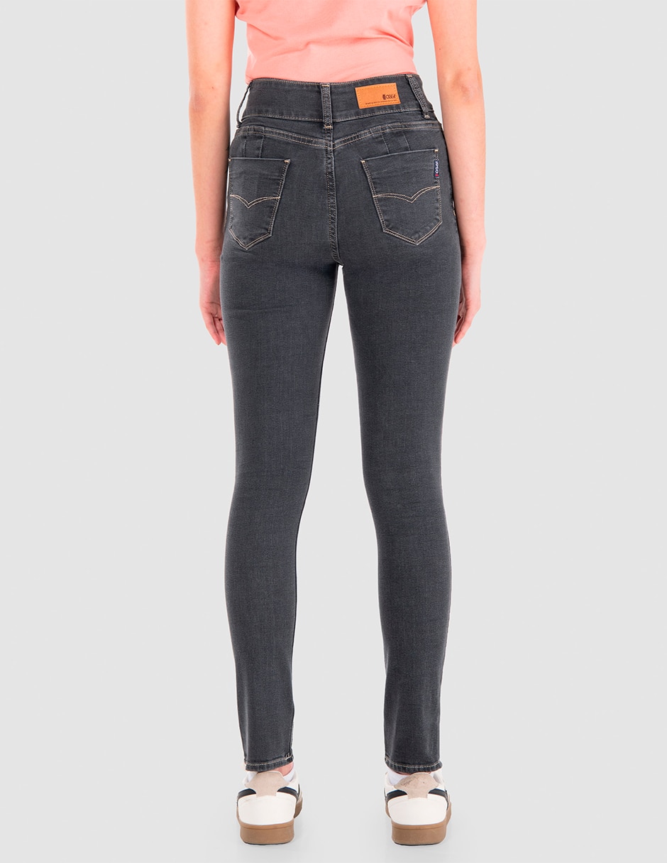 Jeans regular skinny cintura alta katia cintura alta para mujer 5