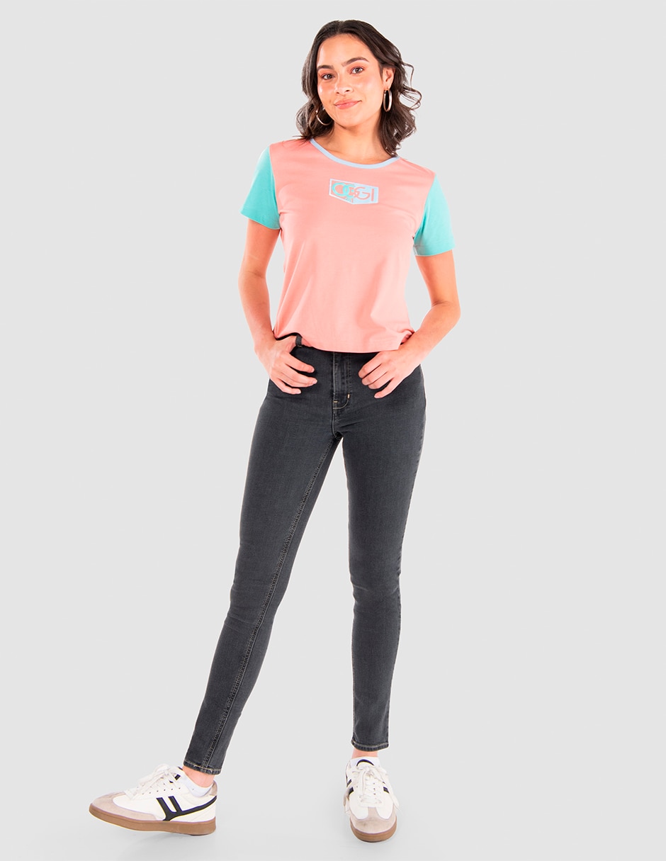 Jeans regular skinny cintura alta katia cintura alta para mujer 6