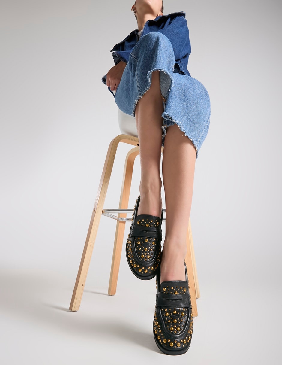 Mocasín de piel para mujer 6