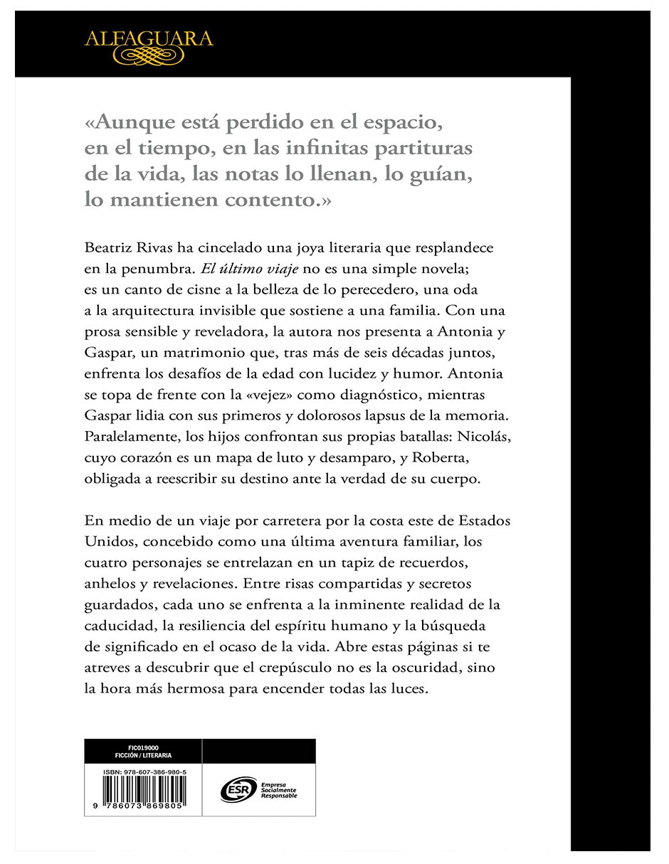 Libro El Último Viaje-Beatriz Rivas- de Beatriz Rivas 2