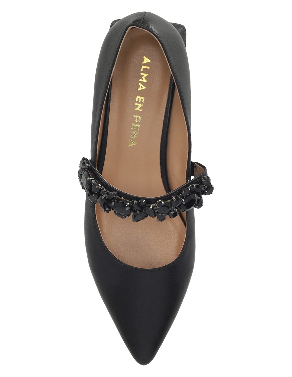 Balerina de piel para mujer 4