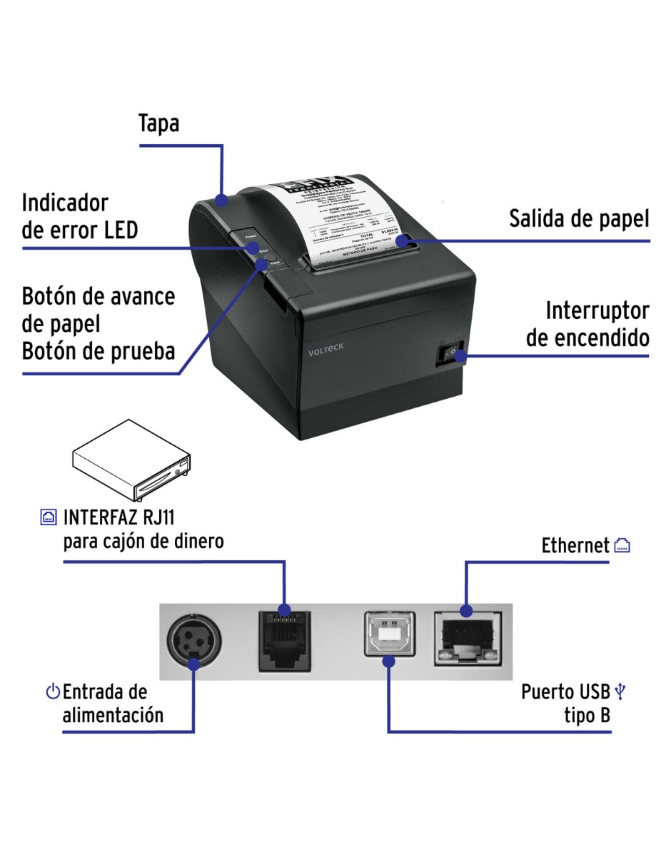 Impresora termica volteck