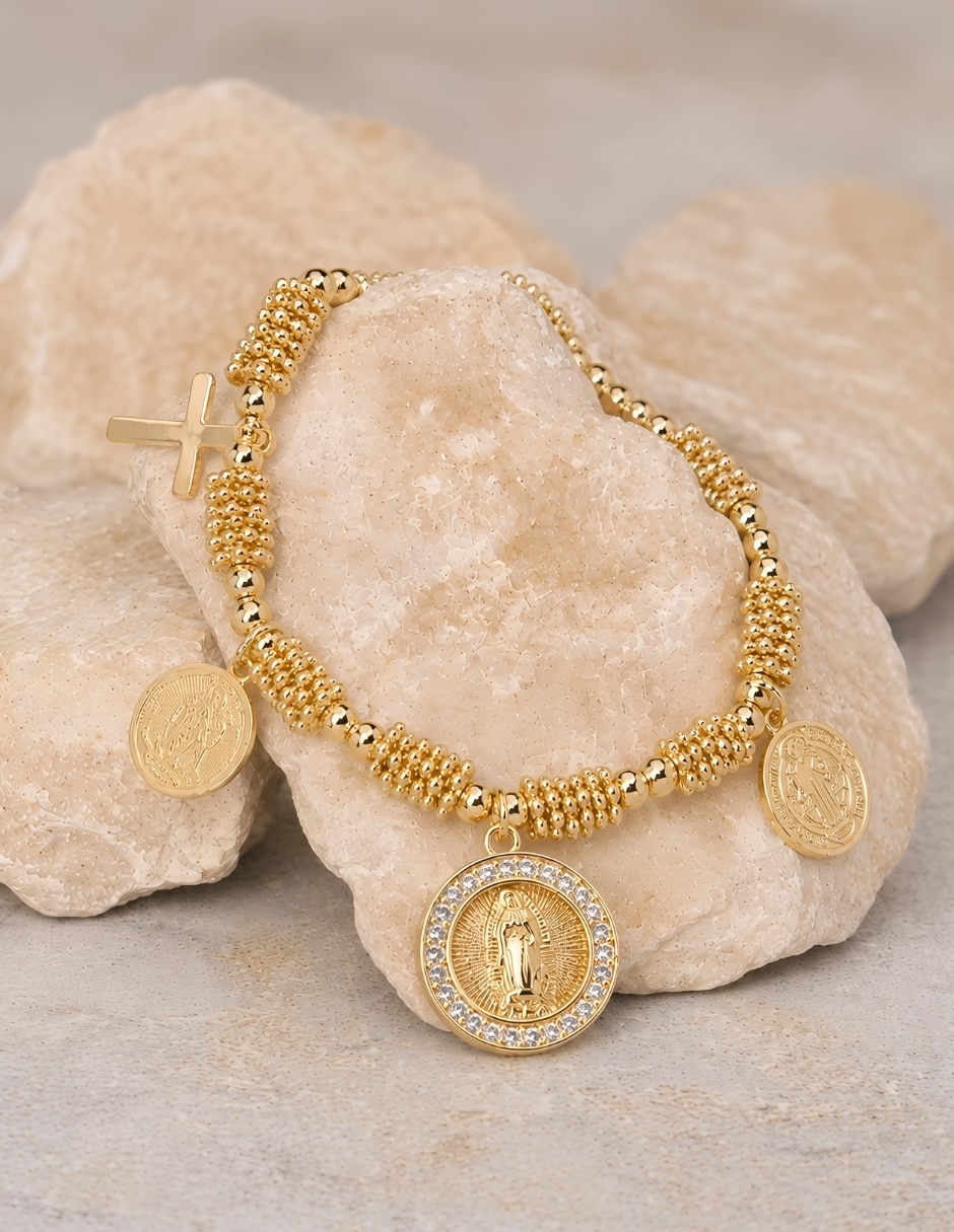 Pulsera yoiko con zirconia guadalira acabado