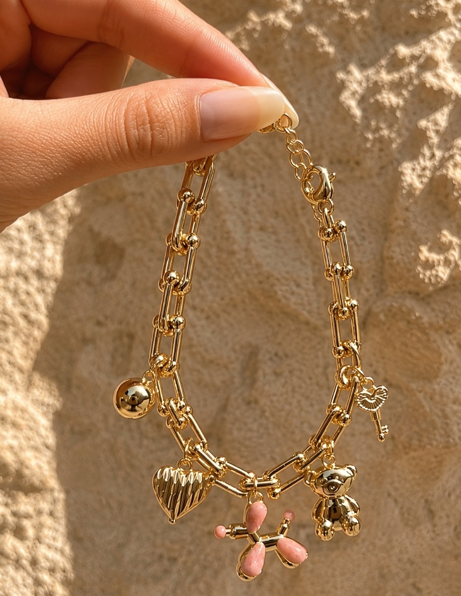 Pulsera yoiko con resina mimosa acabado