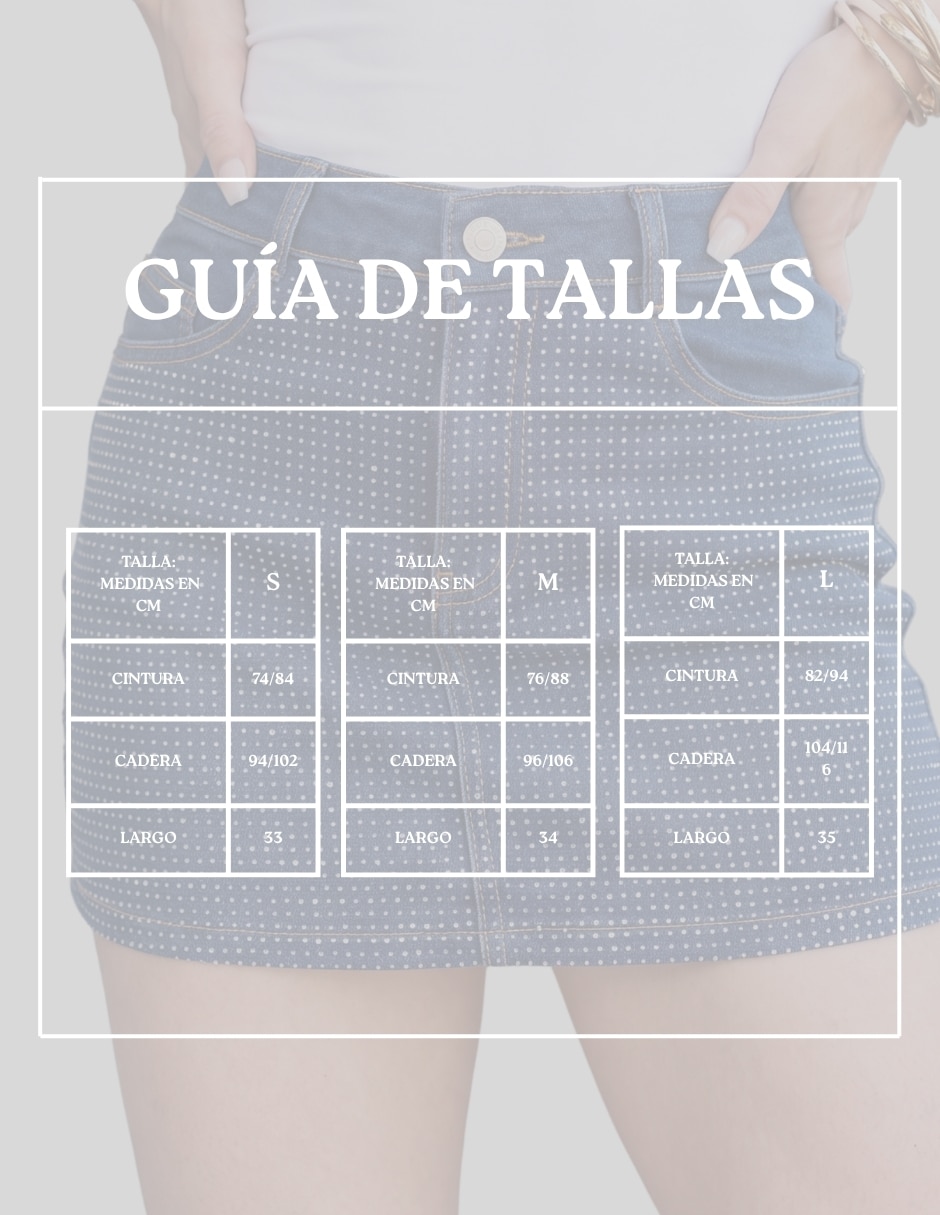 Falda mini malabis a la cintura