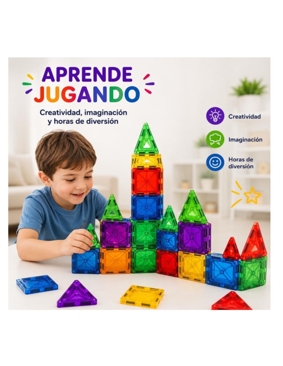 Juguete interactivo calmito bloques magnéticos para construcción 2