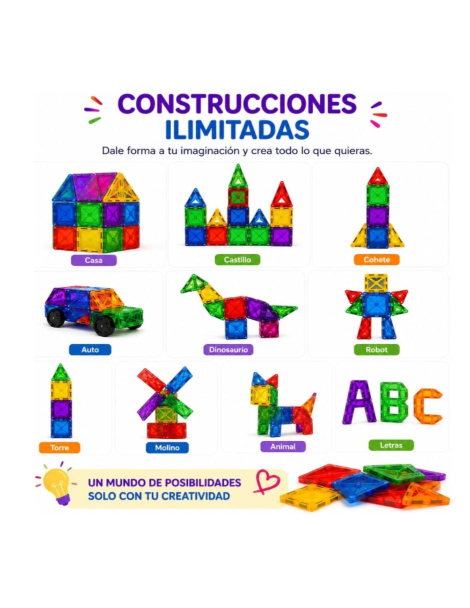 Juguete interactivo calmito bloques magnéticos para construcción 4