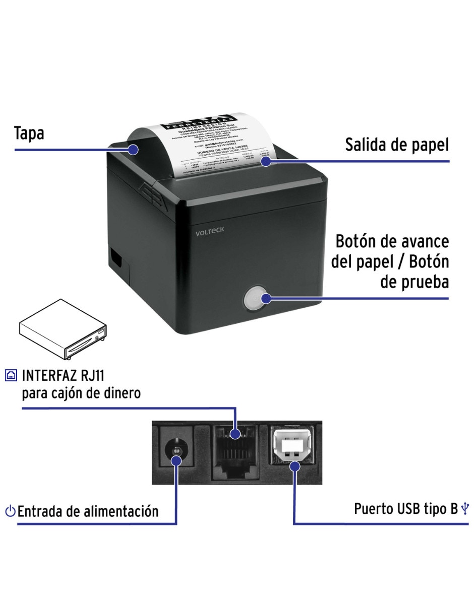 Impresora termica volteck