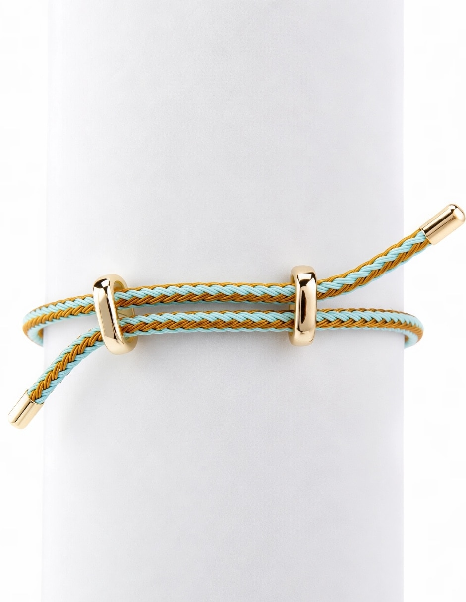 Pulsera yoiko con zirconia floré acabado