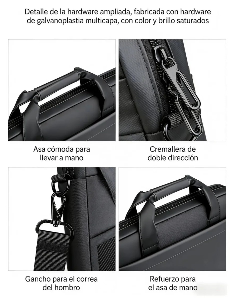 Maletín/Kit Maletín de Poliéster con compartimiento para(si aplica) laptop 15.6 pulgadas y celular(si aplica) 2