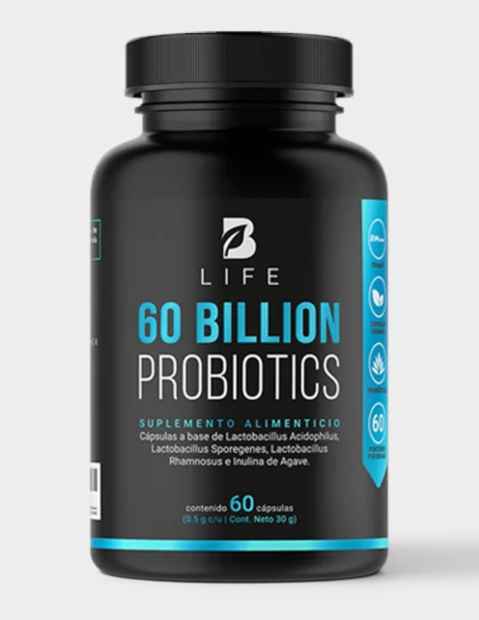 60 BILLION PROBIOTICS con Probióticos 60 billones sabor Sin sabor de
