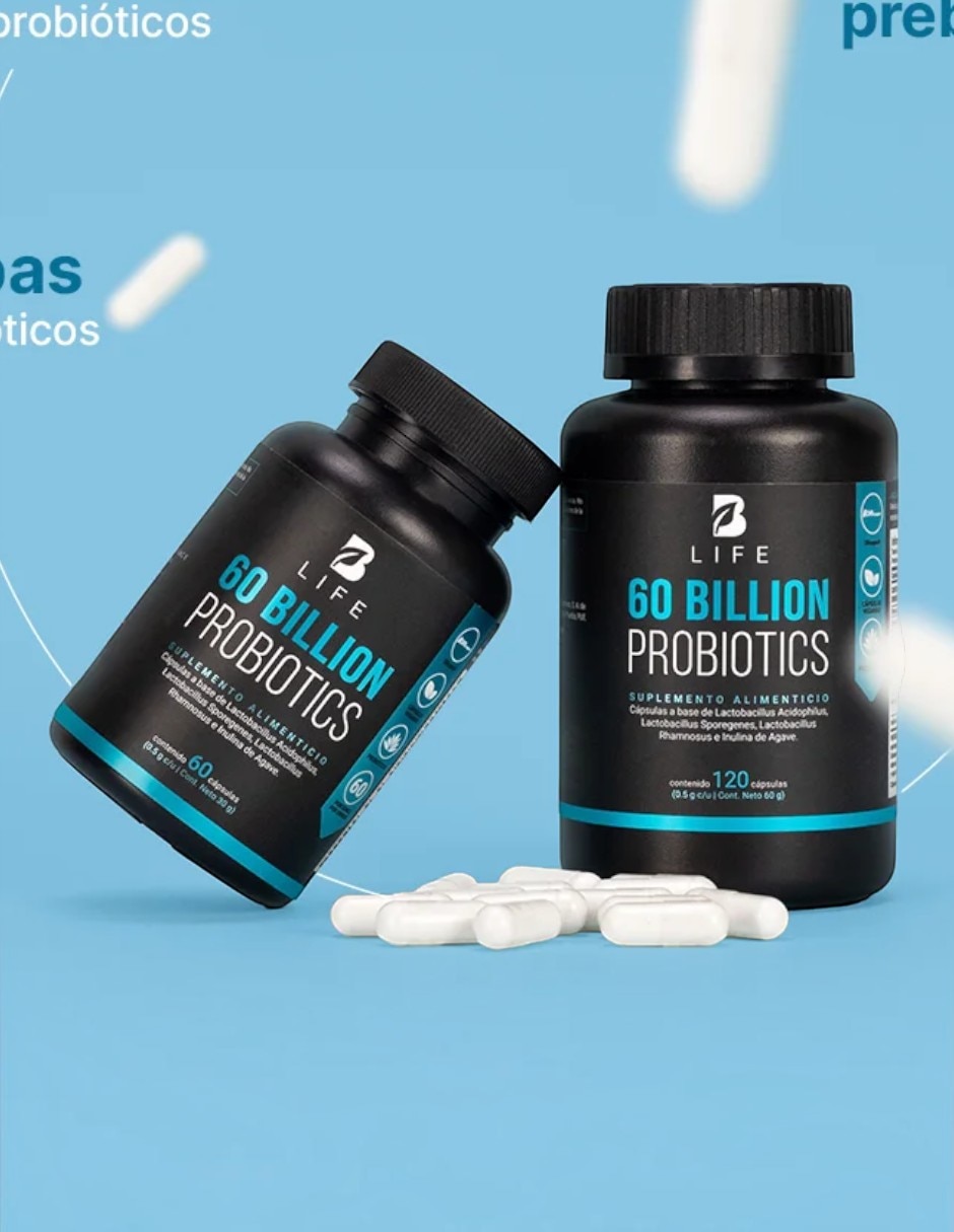 60 BILLION PROBIOTICS con Probióticos 60 billones sabor Sin sabor de 2