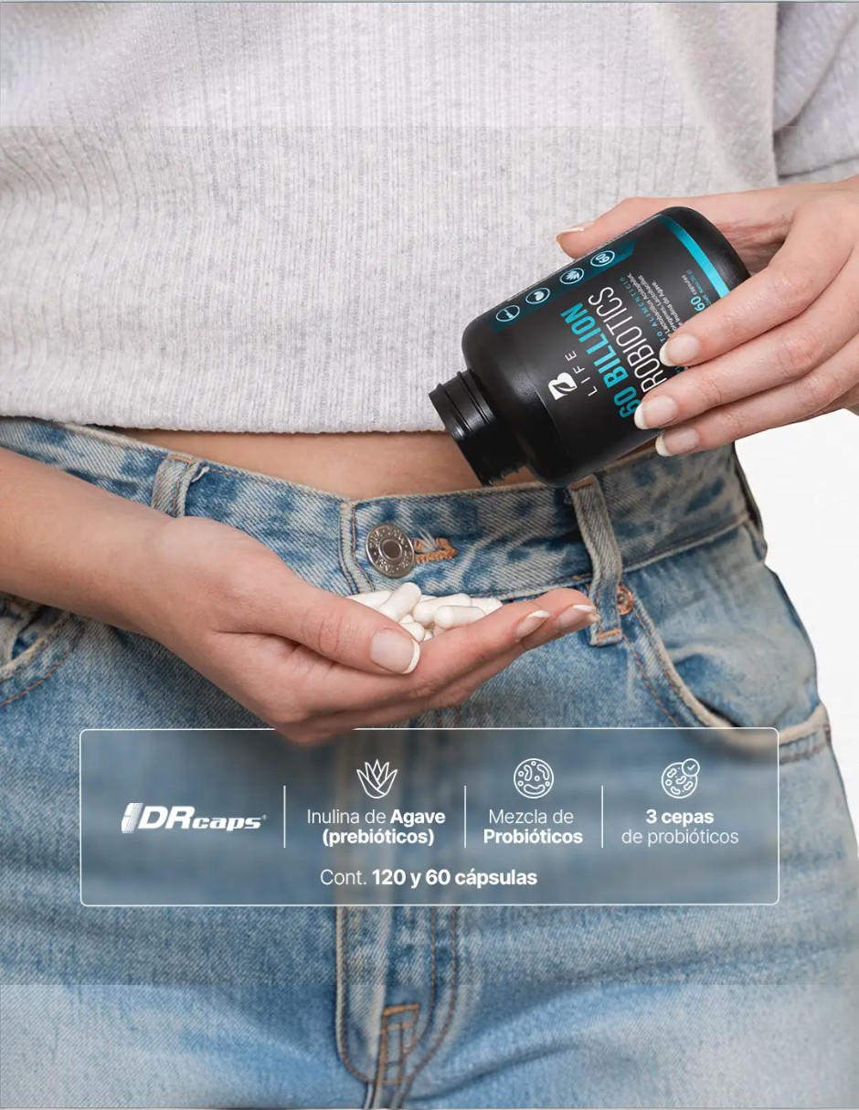 60 BILLION PROBIOTICS con Probióticos 60 billones sabor Sin sabor de 4