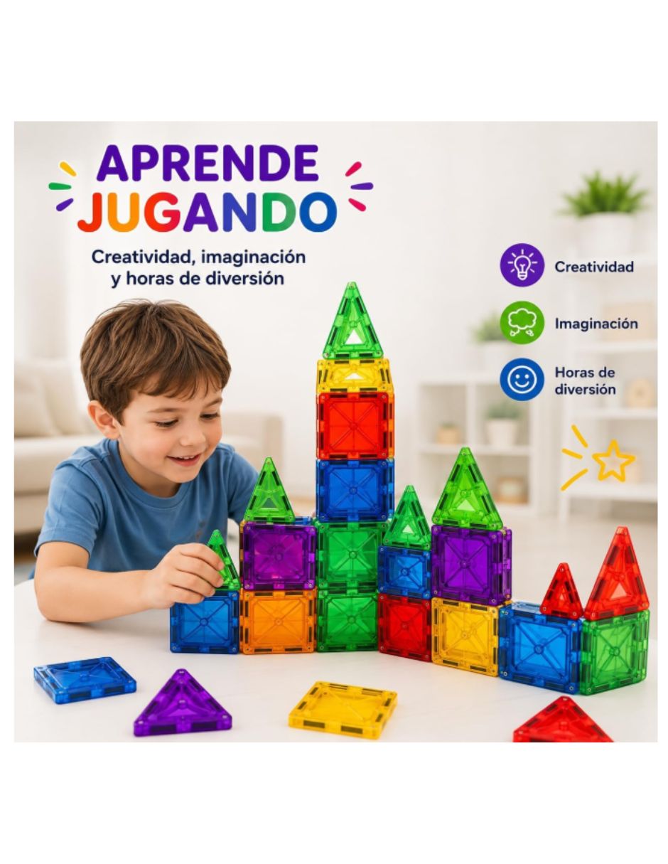 Juguete interactivo calmito bloques magnéticos travel version para construcción 3