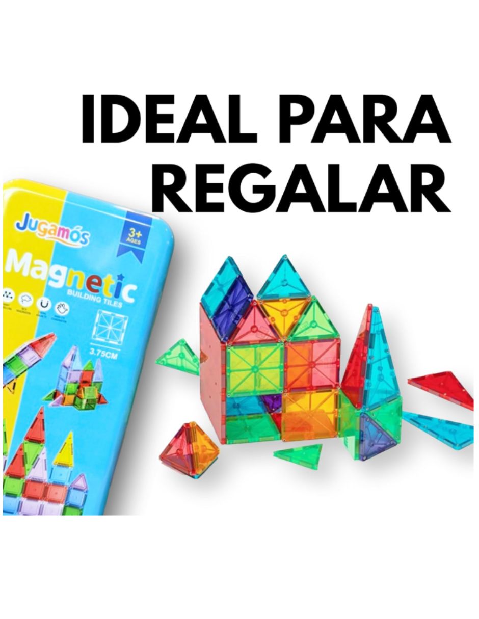 Juguete interactivo calmito bloques magnéticos travel version para construcción 6