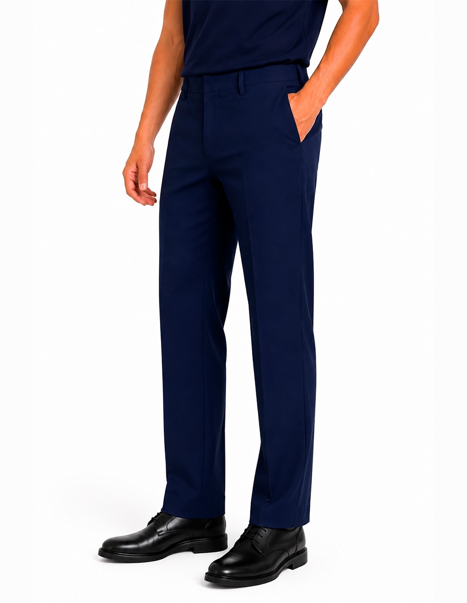 Pantalón business casual de vestir regular para hombre