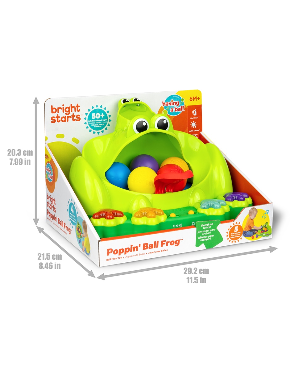 Juguete interactivo poppin ball frog 9