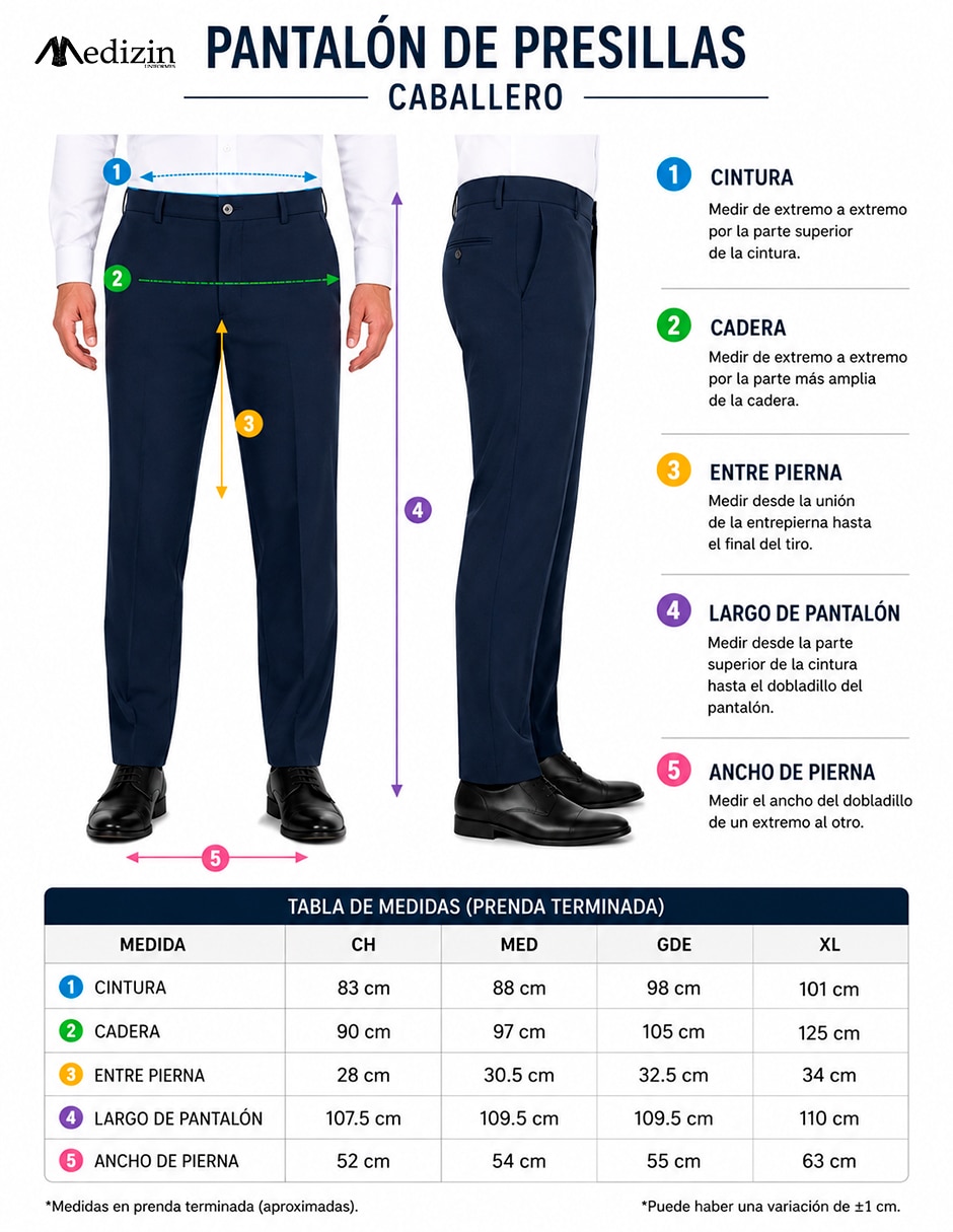 Pantalón business casual de vestir regular para hombre 3