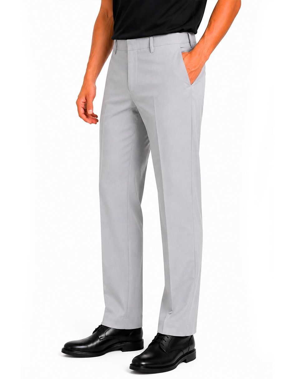 Pantalón business casual de vestir regular para hombre 4