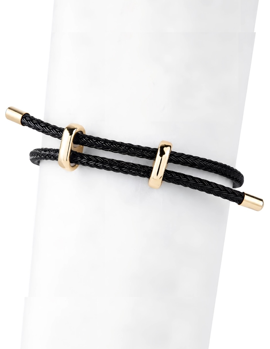 Pulsera con zirconia rosarium acabado 4