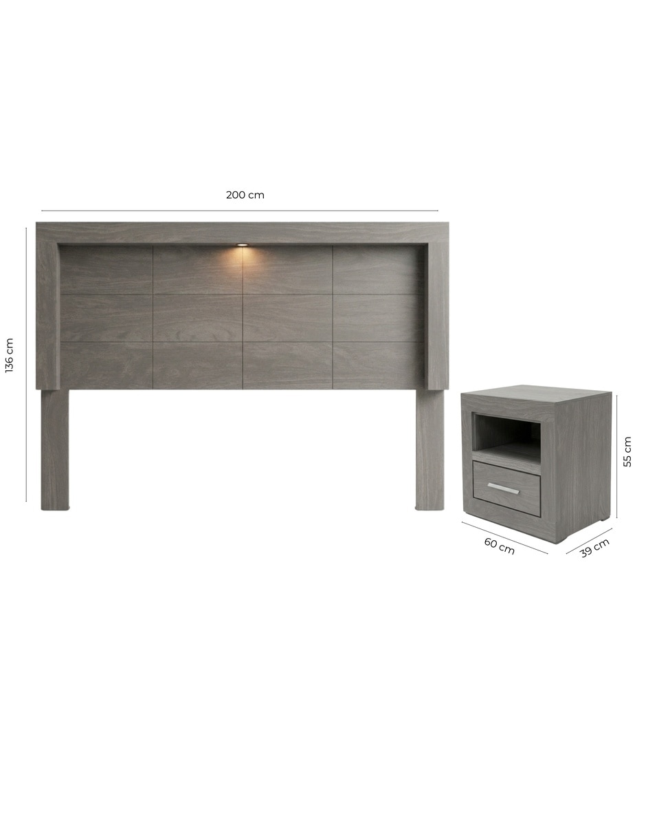 Set cabecera de madera 12