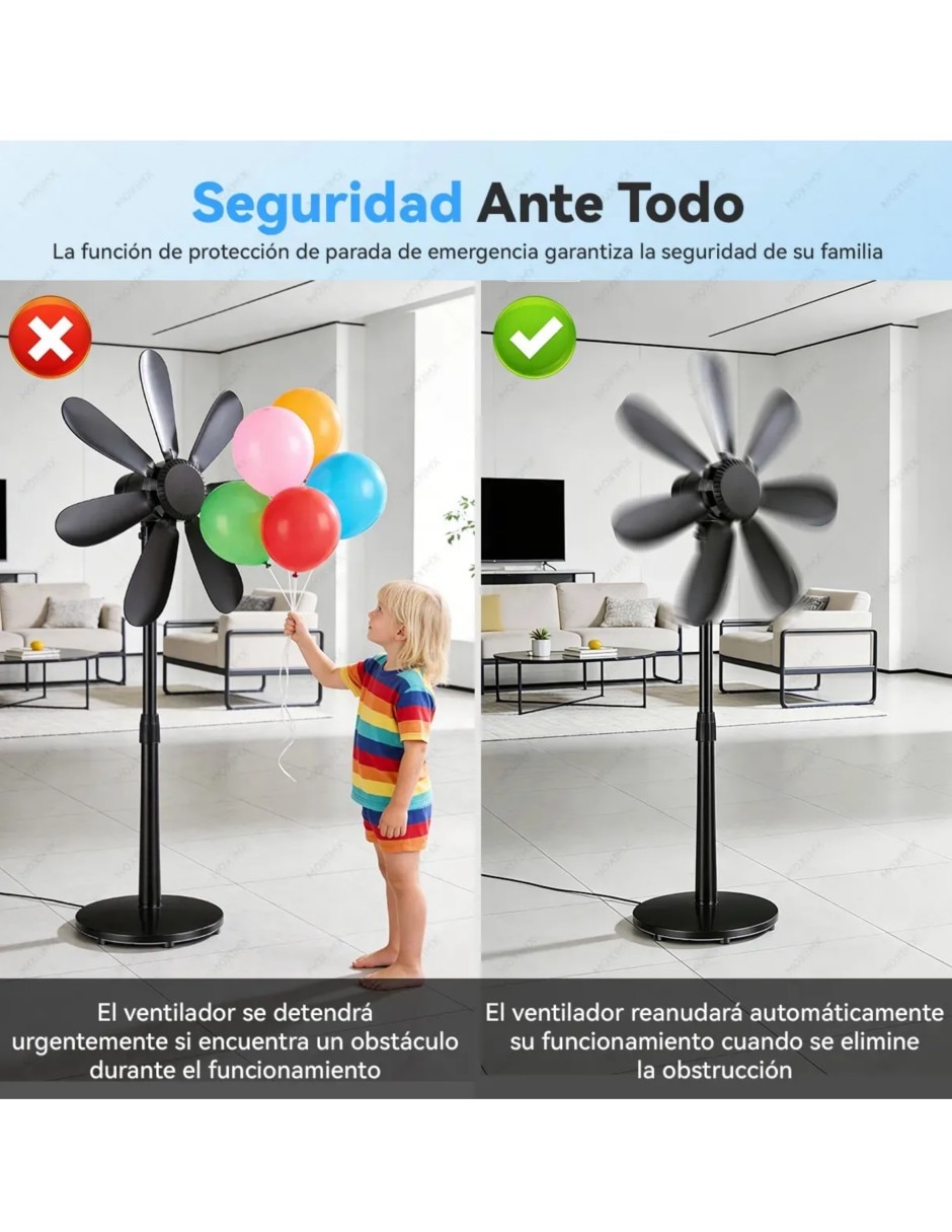 Set ventilador pedestal 3 velocidades