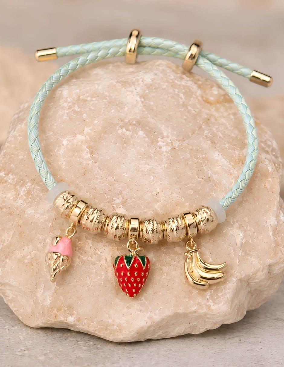 Pulsera con zirconia sorbet acabado 7