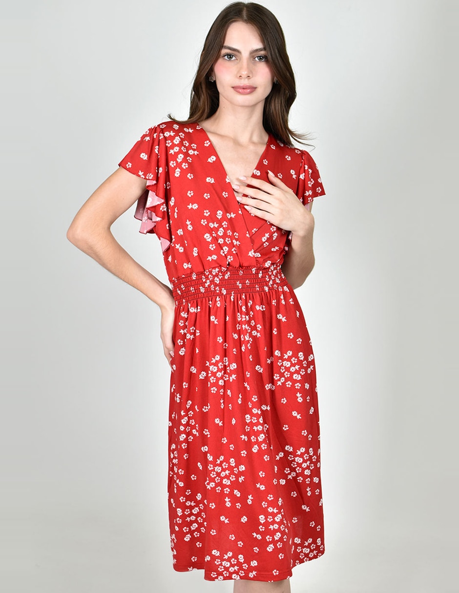 Vestido a la rodilla casual roman fashion para mujer