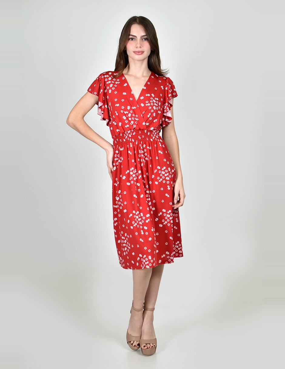 Vestido a la rodilla casual roman fashion para mujer