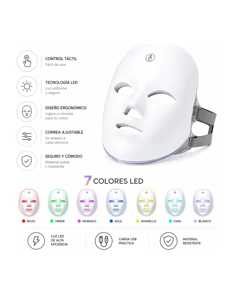 Máscara facial led 2