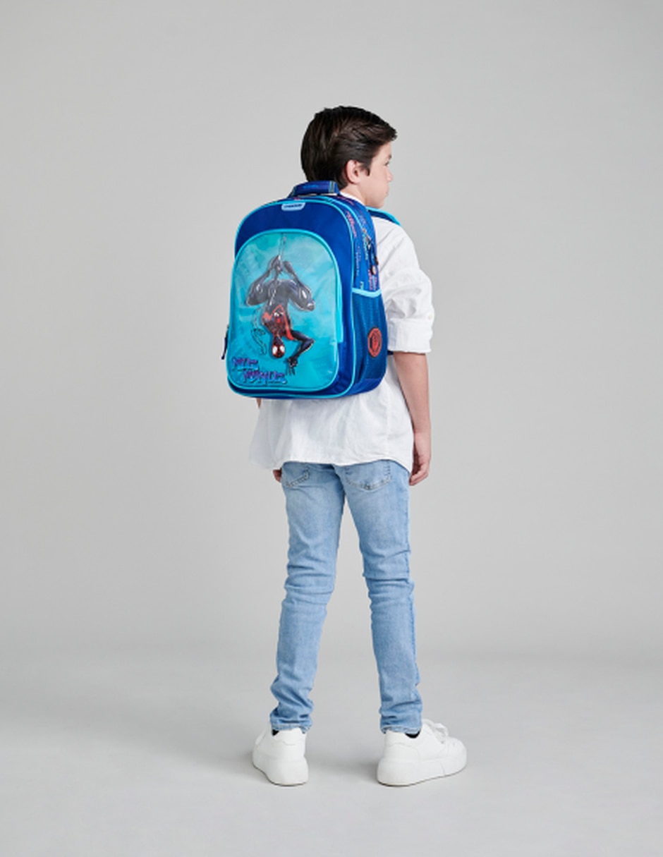 Mochila escolar miles morales telt para niño